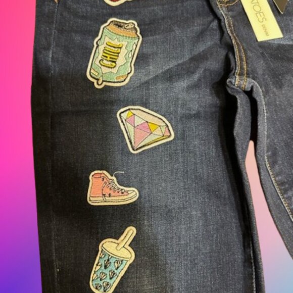 Mashed Potatoes Denim Patch Jeans - Picture 2 of 7